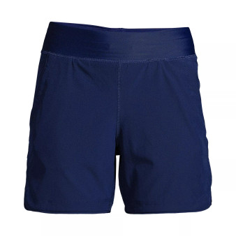 Women's Plus Size 5" Quick Dry Elastic Waist Board Shorts Swim Cover-up Shorts