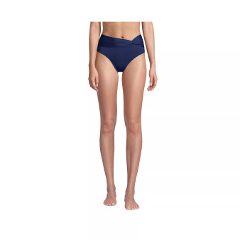 Women's   Twist Front Retro High Waisted Bikini Swim Bottoms