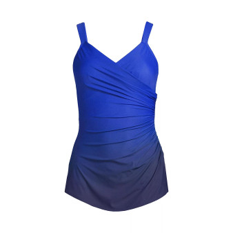 Women's SlenderSuit V-Neck Tummy Control   Skirted One Piece Swimsuit