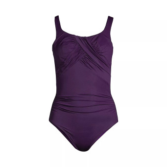 Women's Plus Size G-Cup SlenderSuit Carmela Tummy Control Chlorine Resistant One Piece Swimsuit