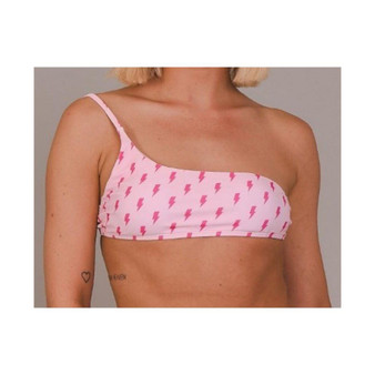 Strike of Luck Women's Cold Shoulder Bikini Top