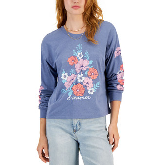 Juniors' Long-Sleeve Dreamer T-Shirt