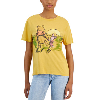 Juniors' Winnie the Pooh Sunset Short-Sleeve T-Shirt