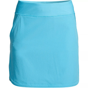 Women's Long Quick Dry Elastic Waist Active Board Skort Swim Skirt