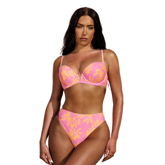 Women's X STASSIE V-Wire Top & High Waist Bikini Set