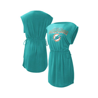 Women's Aqua Miami Dolphins G.O.A.T. Swimsuit Cover-Up