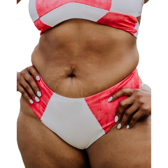 Women's Massi colorblocked reversible bikini bottom plus size