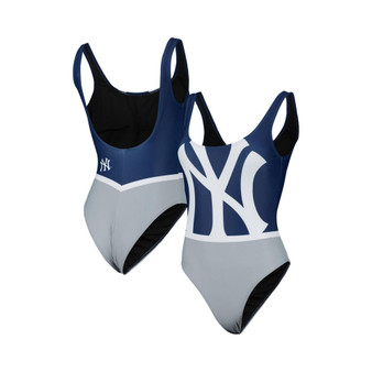 Women's Navy New York Yankees Team One-Piece Bathing Suit