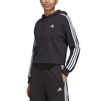Women's Active Essentials 3-Stripe Cropped Hoodie