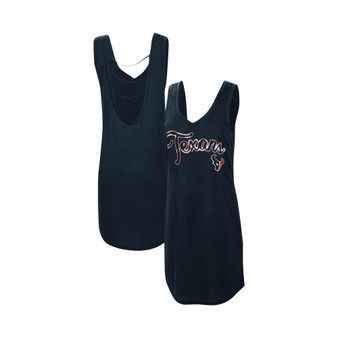 Women's Navy Houston Texans Off Season Swimsuit Cover-Up