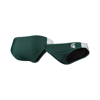 Women's Green Michigan State Spartans Wordmark Bikini Bottom