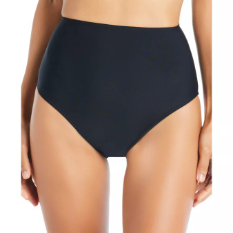 Women's Solid High-Waisted Bikini Bottoms