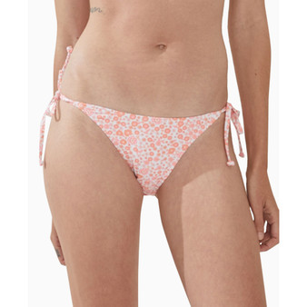 Women's Printed Side-Tie Brazilian Bikini Bottoms