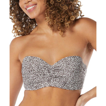Women's Charisma Bra-Sized Printed Strapless Bikini Top