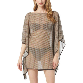 Women's Scarf-Sleeve Caftan Swim Cover-Up