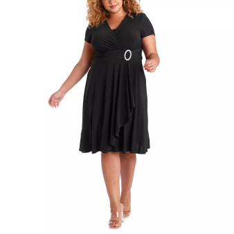 Plus Size Cascade Dress