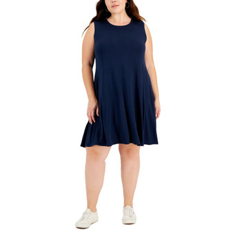 Plus Size Sleeveless Flip Flop Dress, Created for Macy's