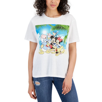 Juniors' Mickey & Friends Graphic T-Shirt
