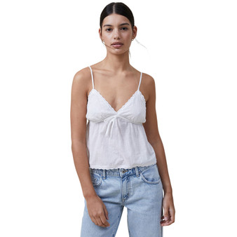 Women's Cotton Lace Camisole