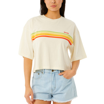 Juniors' Eventide Heritage Cotton Cropped T-Shirt