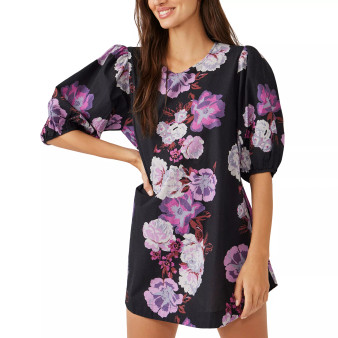 Women's Printed Puff-Sleeve Tunic