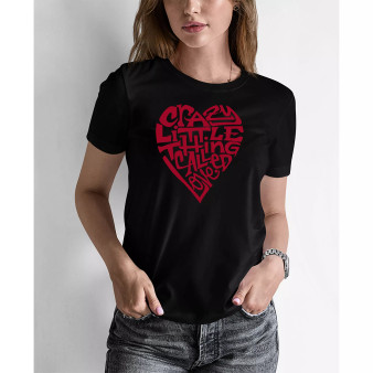 Women's Word Art Crazy Little Thing Called Love T-Shirt