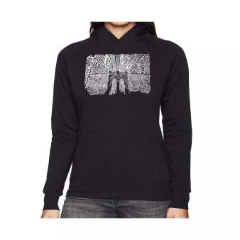 Women's Word Art Hooded Sweatshirt - Brooklyn Bridge