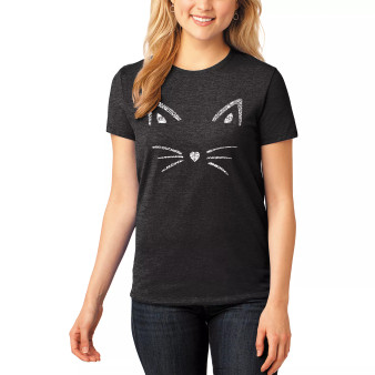 Women's Premium Blend Word Art Whiskers T-shirt