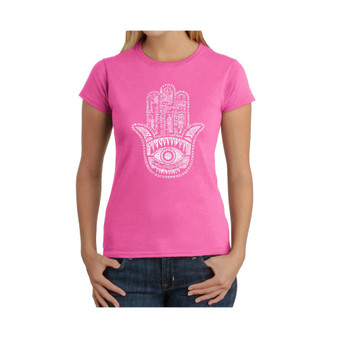 Women's Word Art T-Shirt - Hamsa