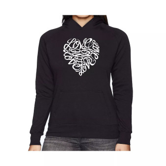 Women's Word Art Hooded Sweatshirt -Love
