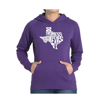 Women's Word Art Hooded Sweatshirt -Dont Mess With Texas