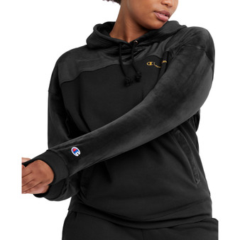 Women's Velour Blocked Hoodie