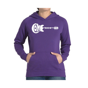 Women's Word Art Hooded Sweatshirt -Come Together