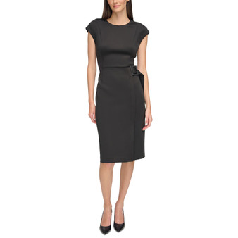 Women's Side-Tie Sheath Dress
