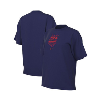 Women's Navy USWNT Crest T-shirt