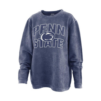 Women's Navy Penn State Nittany Lions Maxima Oversized Pullover Sweatshirt