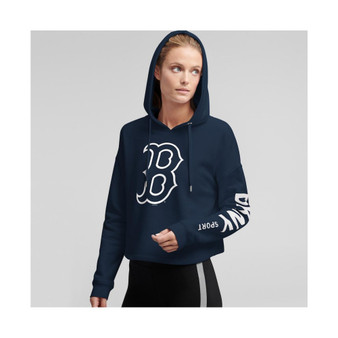 Women's Navy Boston Red Sox Lydia Pullover Hoodie