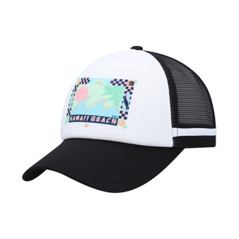 Women's White, Black Dig This Trucker Snapback Hat