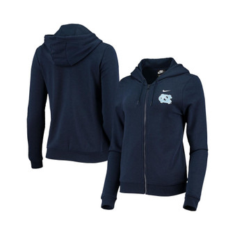 Women's Navy North Carolina Tar Heels Varsity Fleece Full-Zip Hoodie