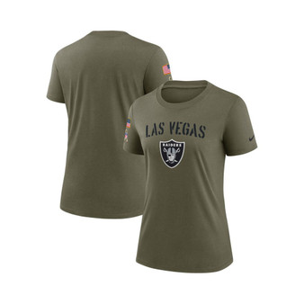 Women's Olive Las Vegas Raiders 2022 Salute To Service Legend T-shirt