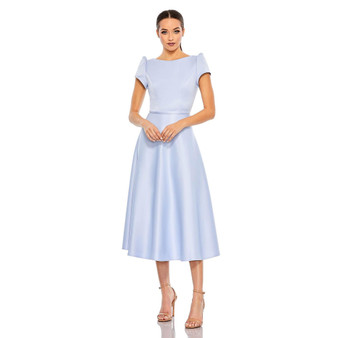 Women's Ieena Short Sleeve A Line Crepe Dress