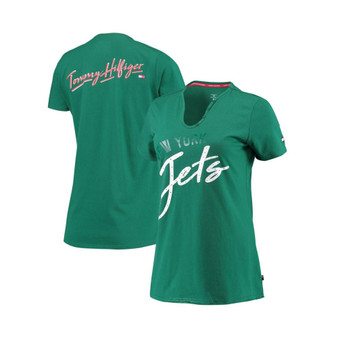 Women's Green New York Jets Riley V-Neck T-shirt