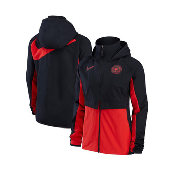 Women's Black Portland Thorns FC All-Weather Raglan Performance Full-Zip Hoodie