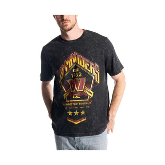 Men's and Women's Black Washington Commanders Band T-shirt