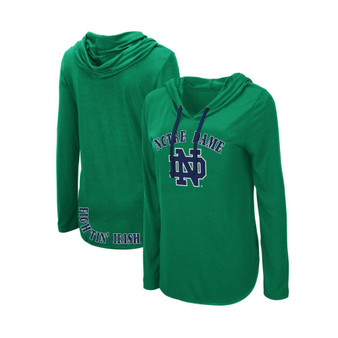 Women's Green Notre Dame Fighting Irish My Lover Hoodie Long Sleeve T-shirt