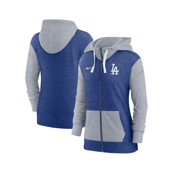 Women's Royal Los Angeles Dodgers Full-Zip Hoodie