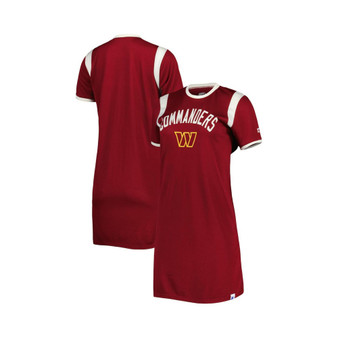 Women's Burgundy, Cream Washington Commanders Playoff Sneaker Dress