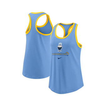 Women's Powder Blue Milwaukee Brewers City Connect Tri-Blend Tank Top