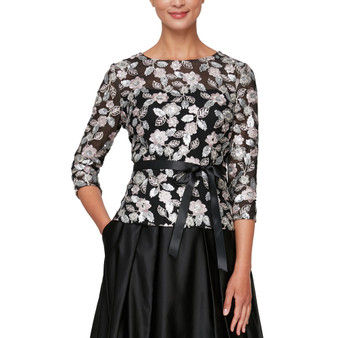 Women's Sequined Embroidered Blouse