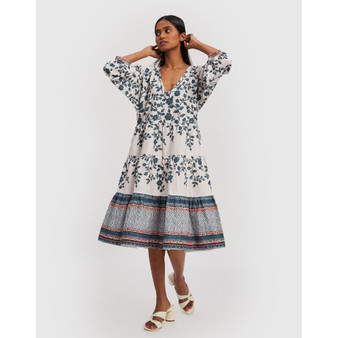 Women's Kimono Sleeve Midi Dress